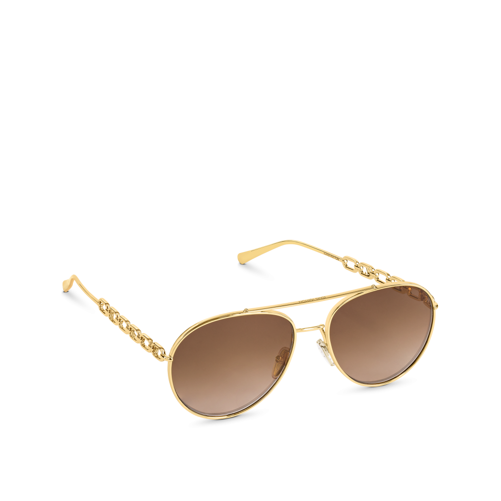 Louis Vuitton My LV Chain Pilot bla sunglasses